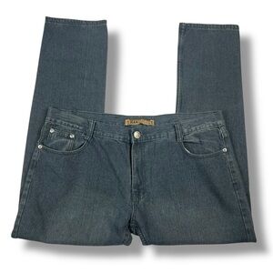 Jean Station Classic Jeans Mens 42x32 Straight Leg Dark Wash Denim